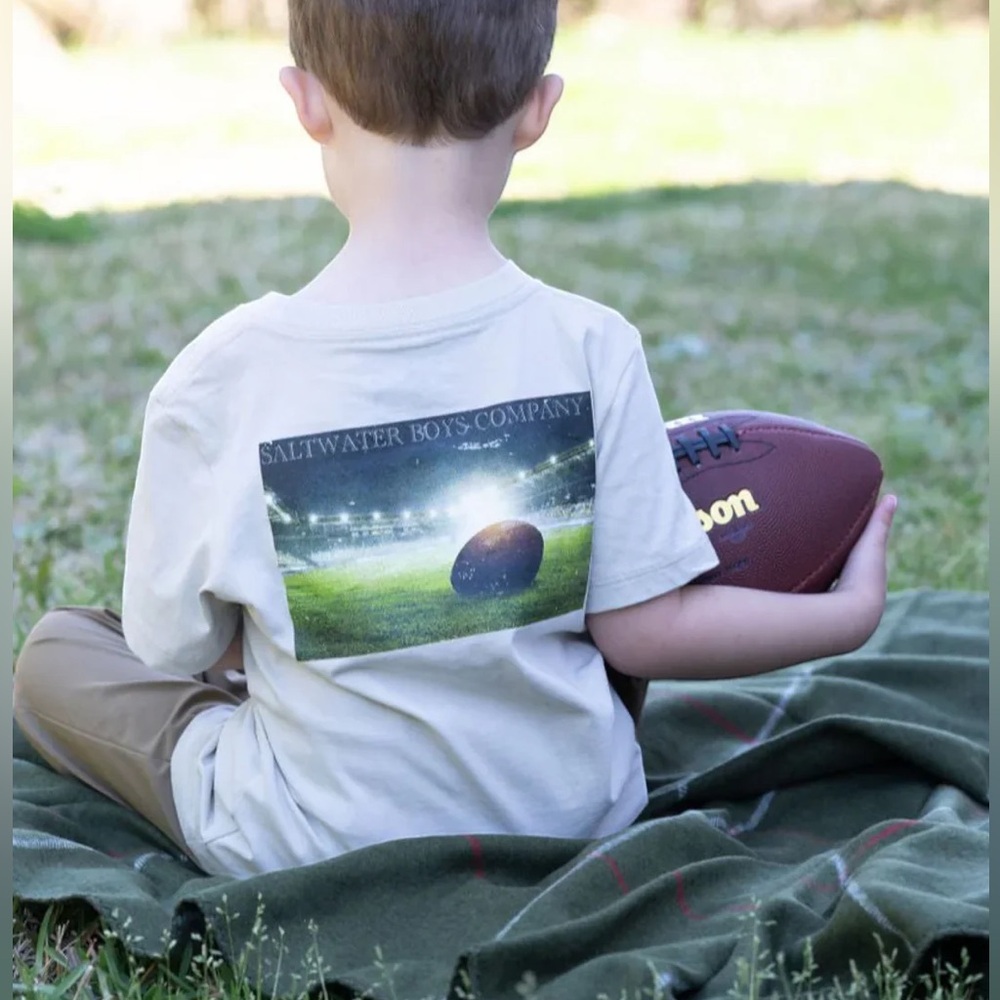 Saltwater Boys Co Football Tee 10/12